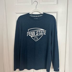 Champion Double Dry Penn State Long Sleeve Tee Navy | Size M